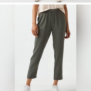 Vetta olive tencel tapered pants
